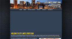 Desktop Screenshot of citylimitssportsbar.com